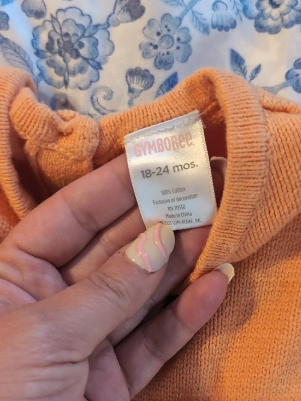 Gymboree Peach Knit Dress with Penguin